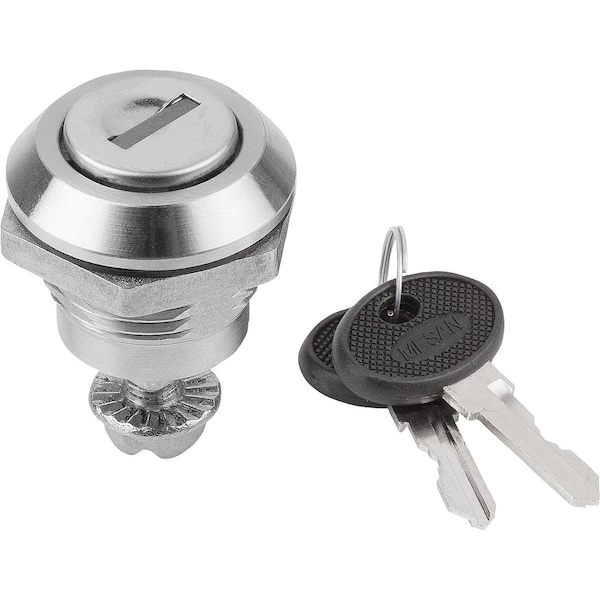 Quarter-Turn Lock Lockable, H=18, Stainless Steel